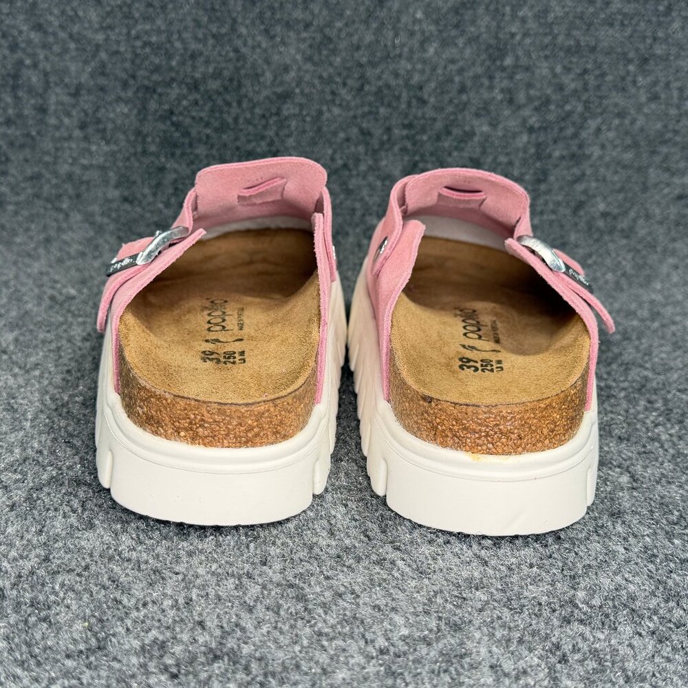 Papillio Pink Suede Platform Clogs - Picture 4 of 9